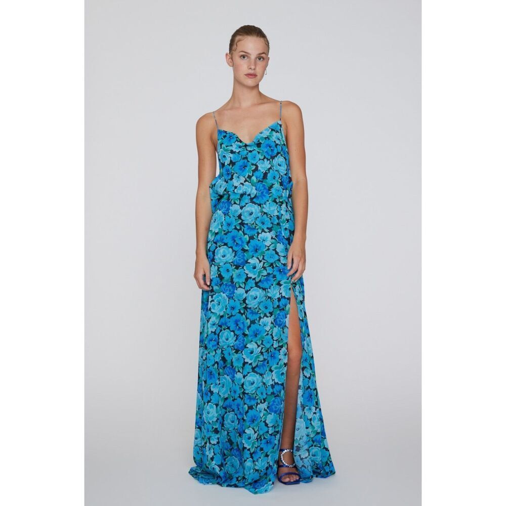 Rotate Chiffon‎ Maxi Slit Dress